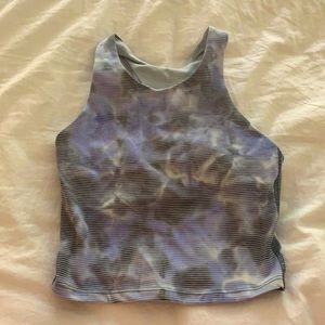 Cropped tank top, sizer M/8-10, color blue, purple, white, black, from Athleta